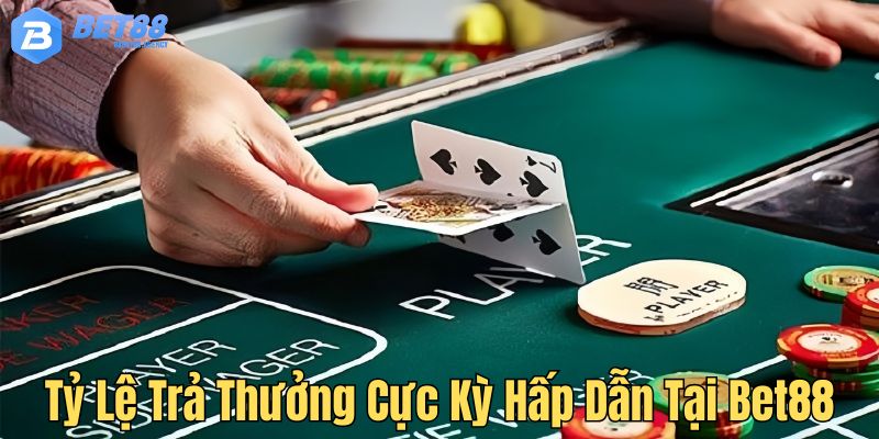 Baccarat bet88 cho phép cược với tỷ lệ thưởng cực kỳ hấp dẫn.